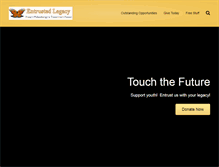 Tablet Screenshot of entrustedlegacy.org